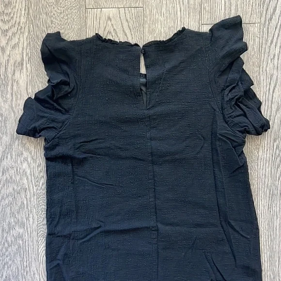 🌼THML🌼 Eloise Embroidered Black Shift Dress, Size M - Picture 6 of 11